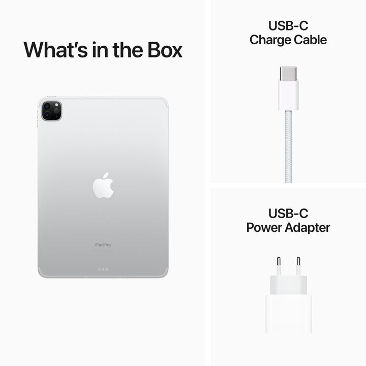 Produktbild Apple iPad Pro 2022 (4. Gen) (5G, 11", 512 GB, Silver)