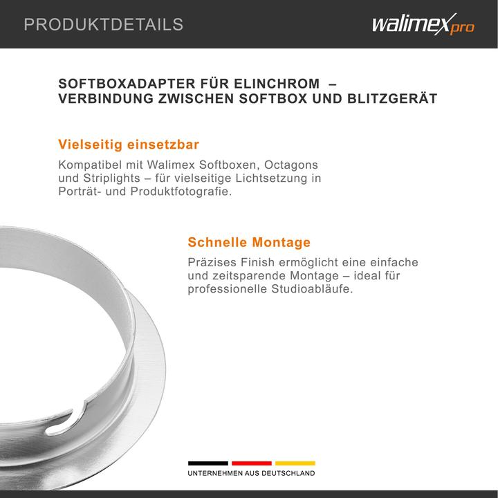 Produktbild Walimex Softbox Adapter Elinchrom