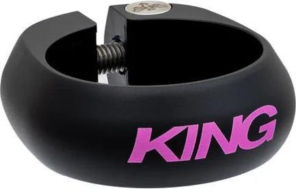 Actual product image Chris King Seatpost Collar, 30.0mm, two tone black/punch