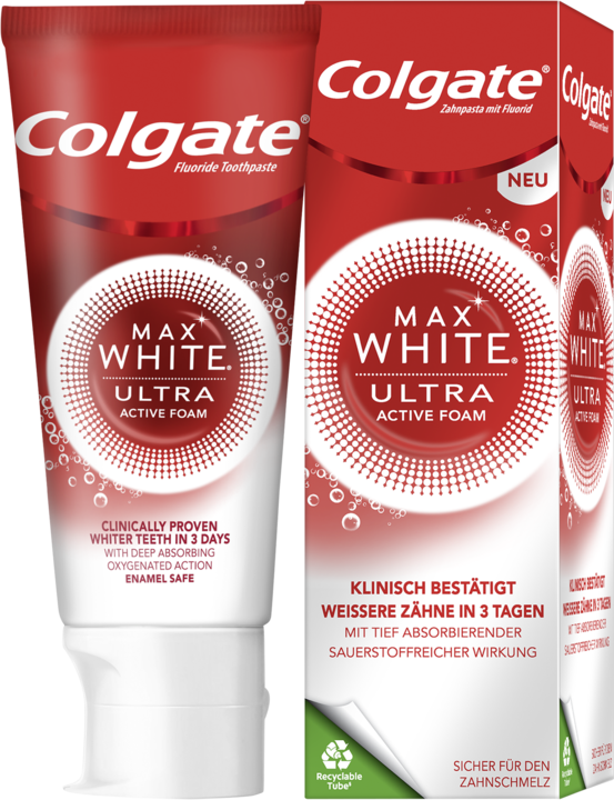 Actual product image Colgate Max White Ultra Active Foam Whitening (50 ml)