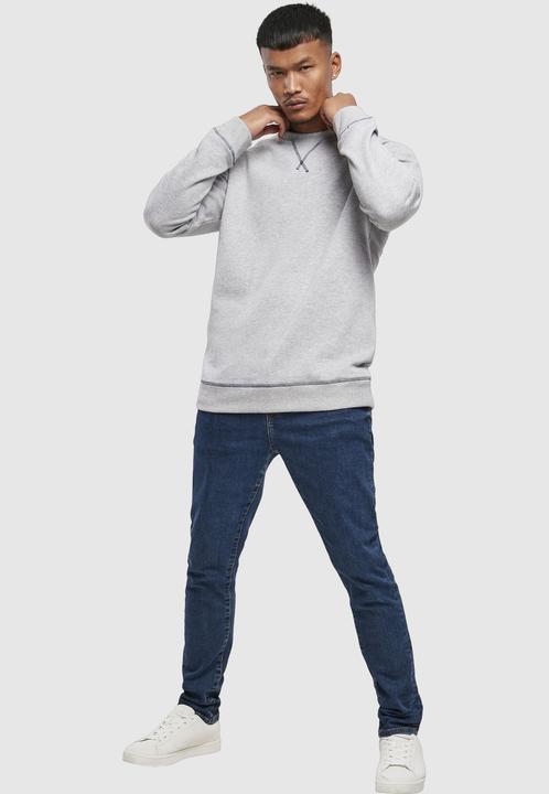 Actual product image Urban Classics Organic Contrast Flatlock Stitched Crew - 12226 (L)