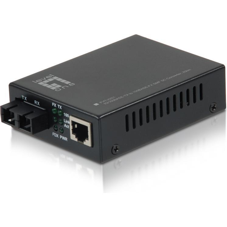 LevelOne Konverter FVT-2201 10/100TX>100FX SC SMF, Data Converter