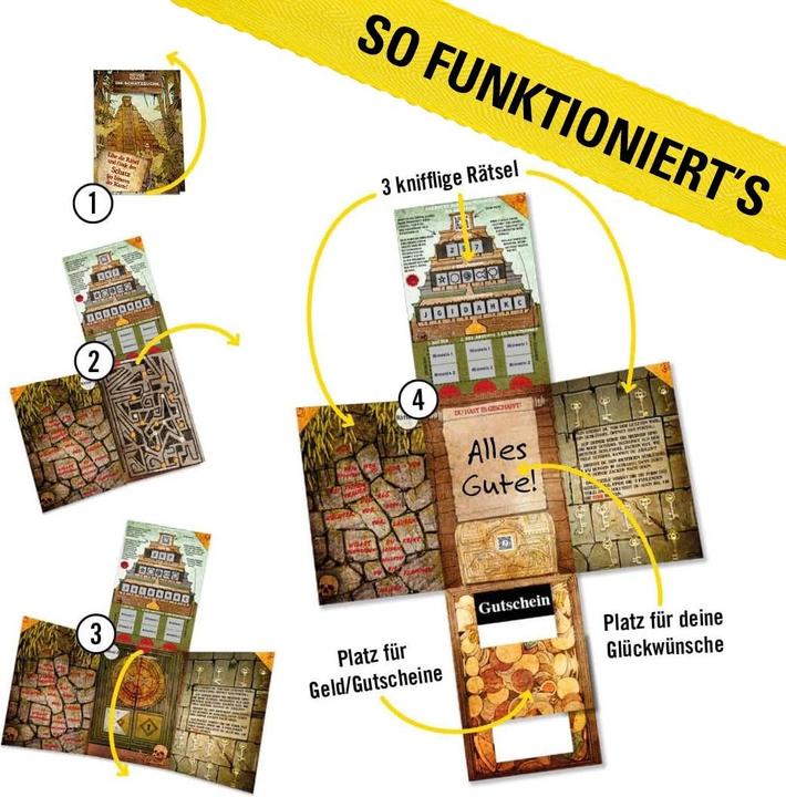 Actual product image Hidden Games The treasure hunt - puzzle card (German, 1 Players)