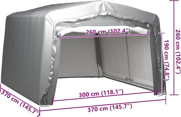 Produktbild vidaXL Lagerzelt