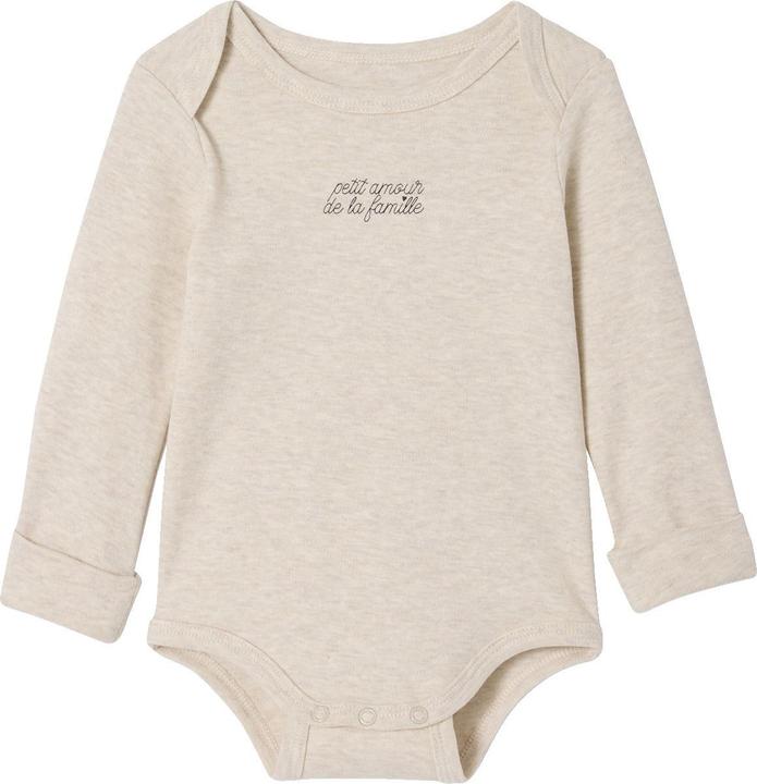 Actual product image Vertbaudet Bio-Kollektion: 5er-Pack mitwachsende Baby Wickelbodys, Langarm (68)