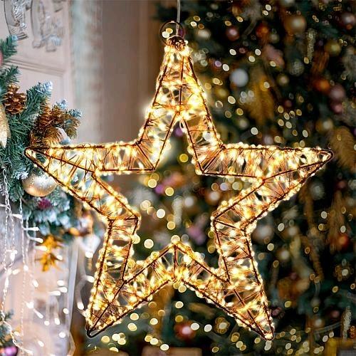 Produktbild Lotti braun LED Stern 35 cm
