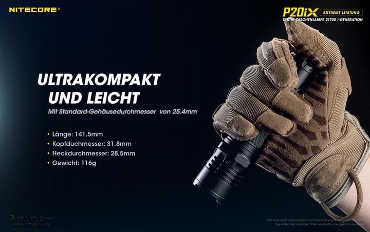 Produktbild Nitecore P20iX - 4000 Lumen (14 cm, 4000 lm)