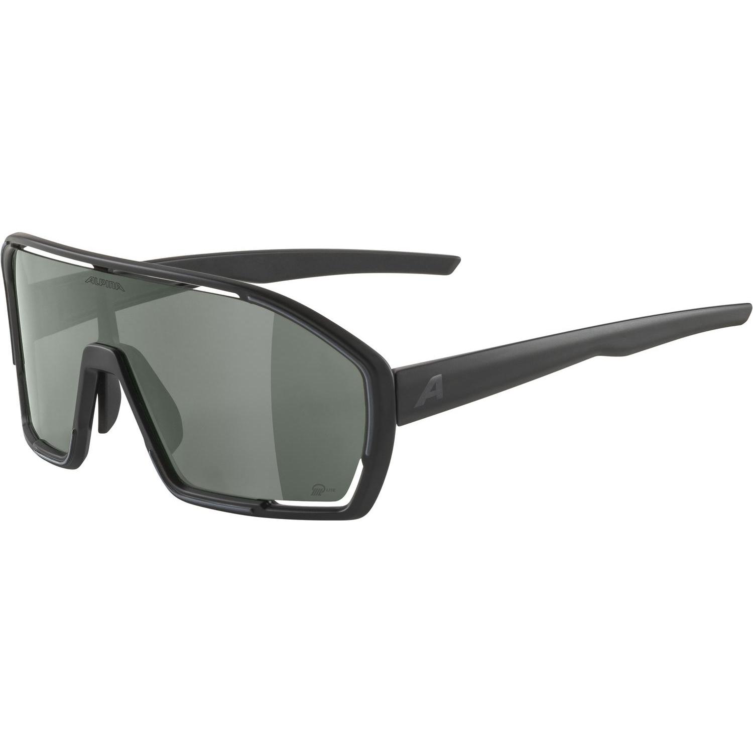 ALPINA SPORTS, Herren, Sportbrille, Bonfire Q-Lite (Schwarz matt, Silber), Schwarz