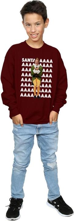 Actual product image Elf Boys Buddy Santa Scream Sweatshirt (116)