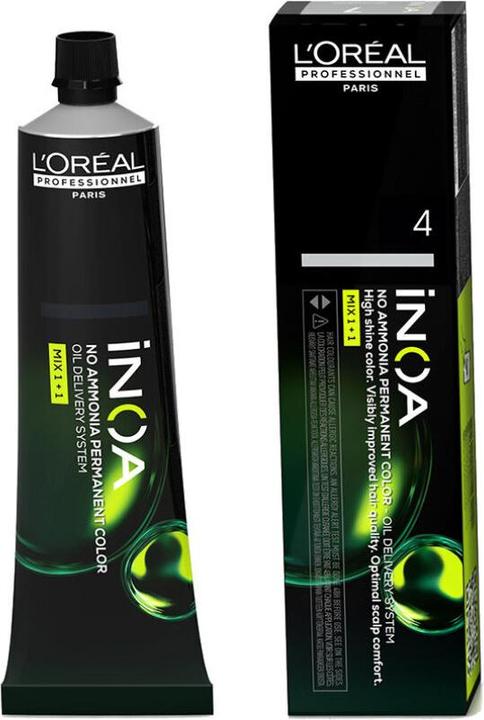 Produktbild L'Oréal Professionnel Dauerfärbung L'Oreal Professionnel Paris Inoa Color Kastanie Nº 4 (60 g) (Kastanie Nº 4)