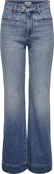 Only ONLJUICY Hohe Taille Weiter Beinschnitt Jeans Jeans mit weitem Bein (W33/L32)