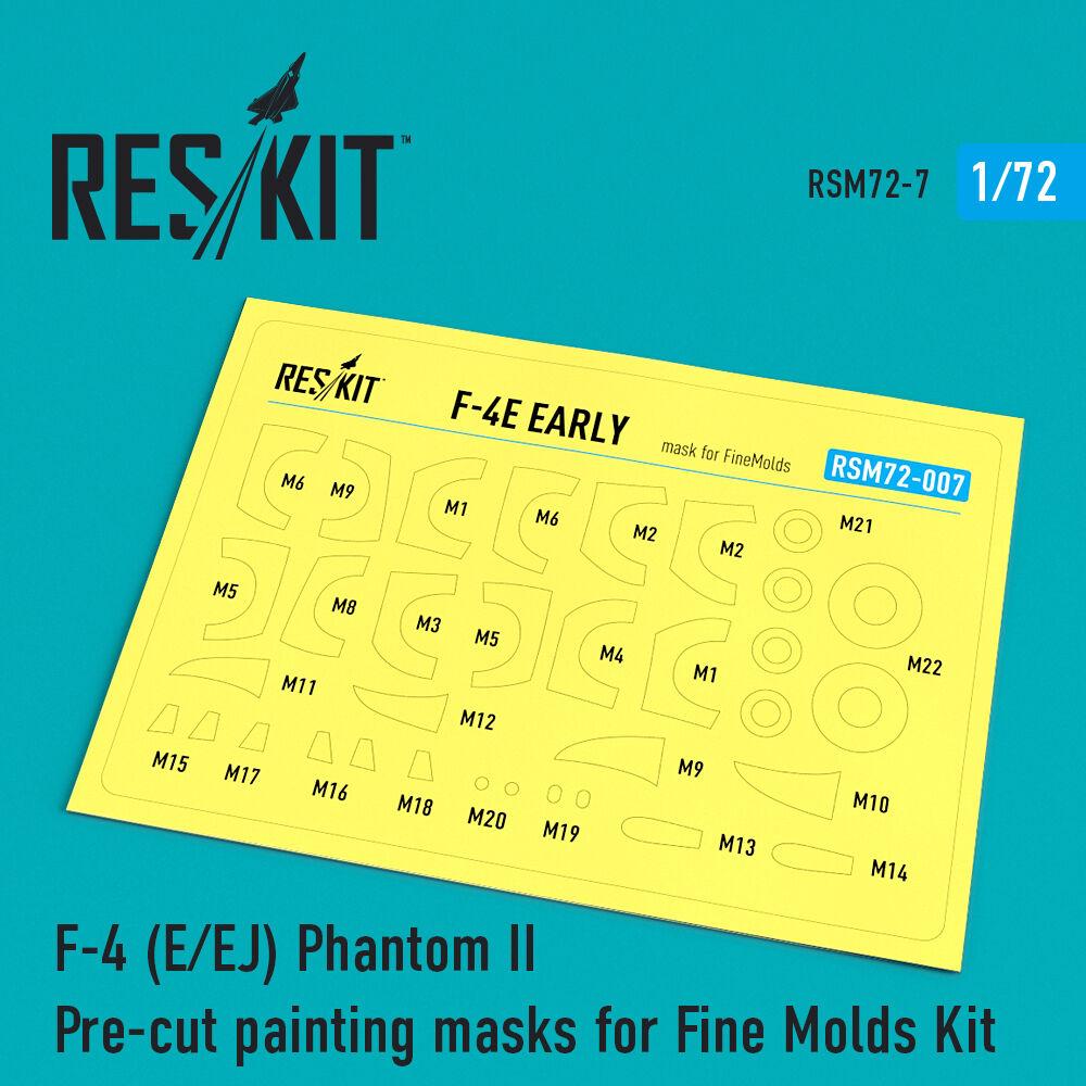 ResKit F-4 (E,EJ) Phantom II Pre-cut painting masks for FineMolds kit