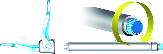 Actual product image Shimano SM-AX720 E-Thru VR thru axle 12 x 100 mm