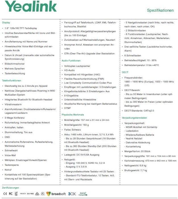 Produktbild Yealink W59R Ruggdized