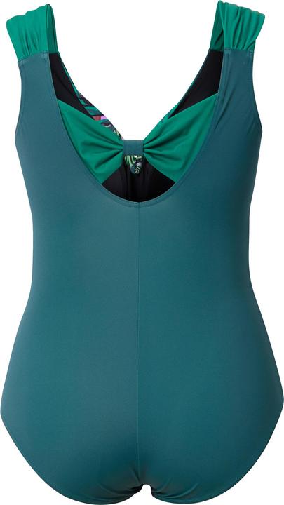 Produktbild Ulla Popken Badeanzug, Dschungel, Softcups, Rückenschleife, recycelt (54)