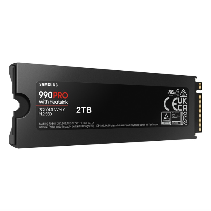 Produktbild Samsung 990 Pro mit Heatsink (2000 GB, M.2 2280)