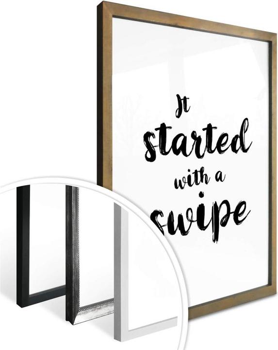Produktbild Trenddeko It started with a swipe (100 x 120 cm)