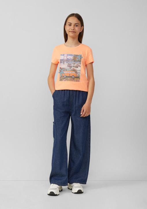 Produktbild S.Oliver T-Shirt T-Shirt aus Baumwolle mit Fotoprint (134, 140)