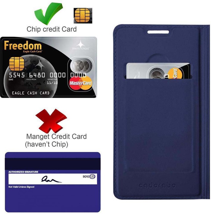 Actual product image Cadorabo Book Classy Style Cover (Huawei P8)