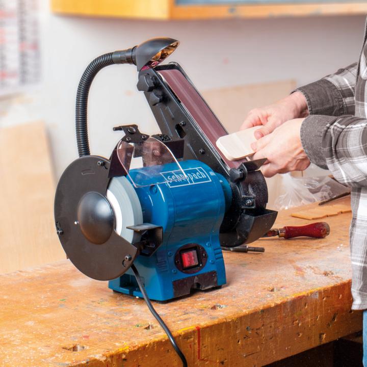 Produktbild Scheppach BGS700 Kombinationsschleifer 230V 50Hz 250W (Bandschleifer, 370 W)