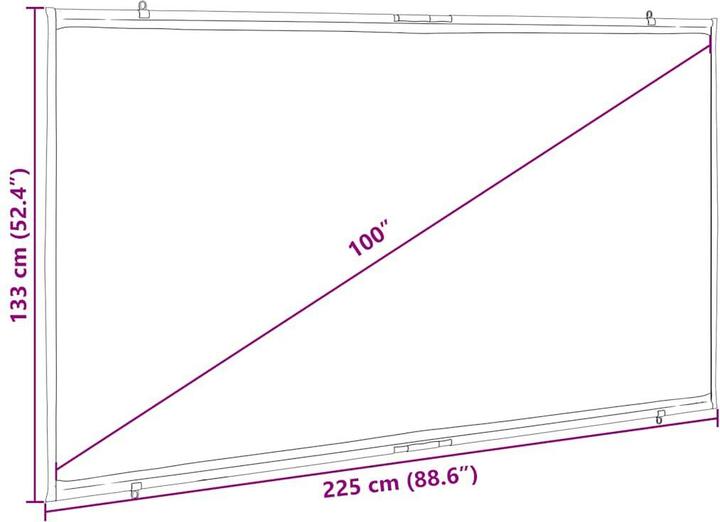 Produktbild VidaXL Projektionswand (100", 16:9)