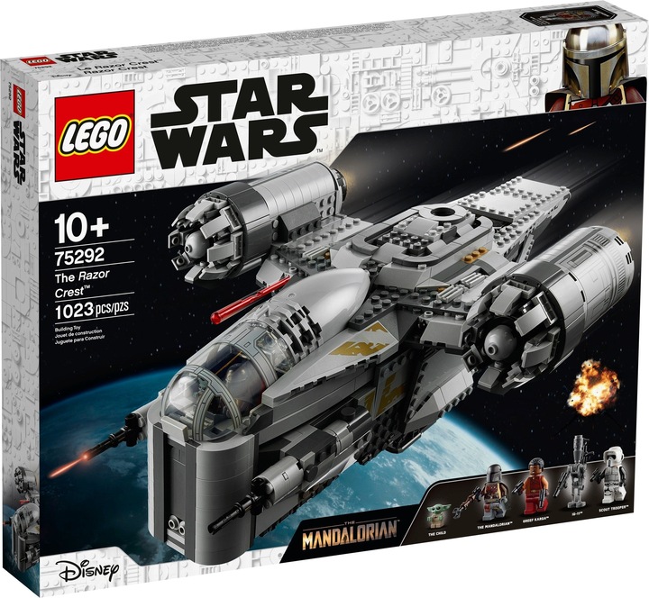 Actual product image LEGO The Mandalorian - Bounty Hunter Transporter (75292, LEGO Star Wars, LEGO Rare Sets)