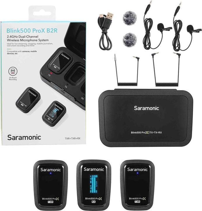 Actual product image Saramonic Blink500 ProX B2R wireless audio transmission set