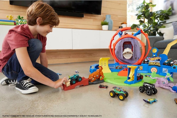 Produktbild Hot Wheels Monster Trucks Vulkan Arena Spielset