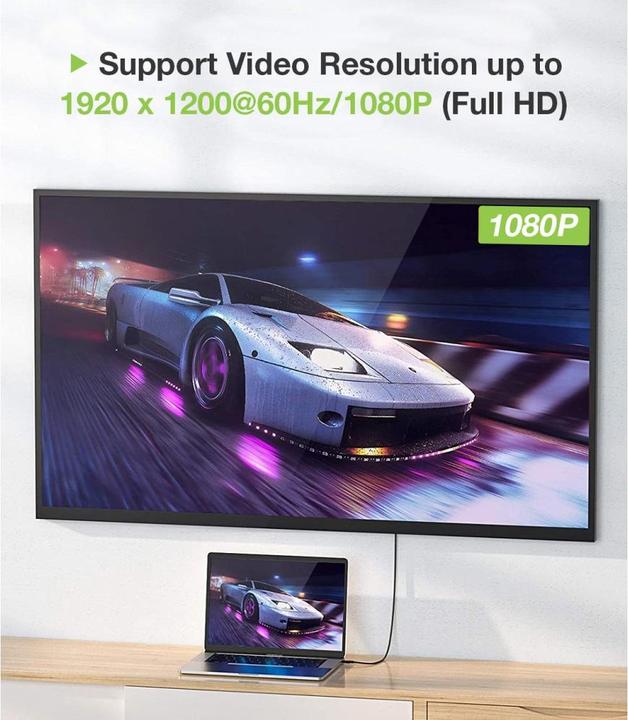 Actual product image Techly DisplayPort — VGA (1.80 m)