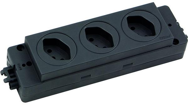 Actual product image Evoline Steckdosenleiste CH 3-fach (3 x, Type 13)