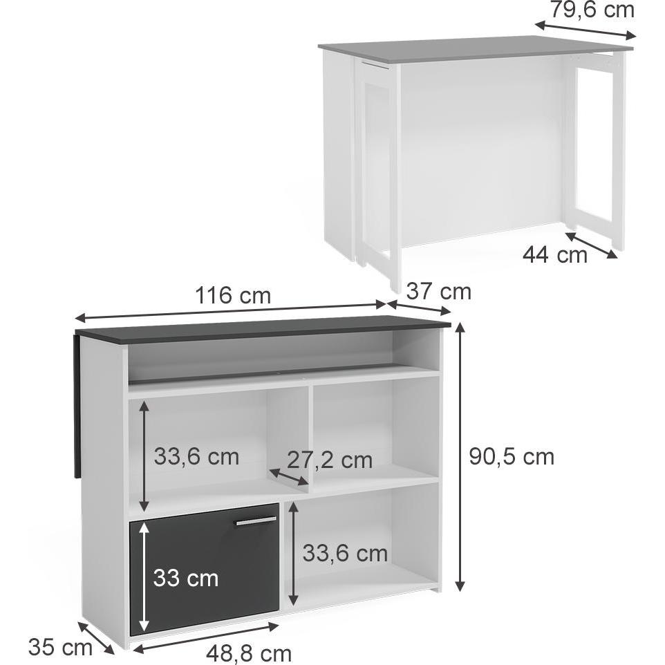 Thumbnail - Vicco, Bartisch, Dominic (116 x 37 x 90.5 cm)