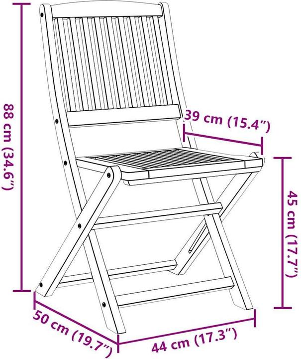 Produktbild vidaXL Gartenstuhl