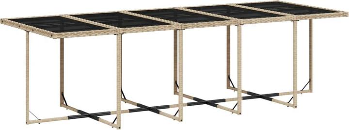 Produktbild VidaXL Gartenmöbel Essgruppe Gartengarnitur 15tlg. Beigemischung Poly Rattan (275 cm)