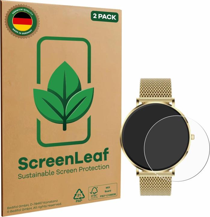 Produktbild ScreenLeaf Schutzfolie für Mivora Eleganza PRO 1.32" nachhaltiger Displayschutz Display Schutz Folie Klar