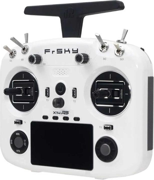 Actual product image FrSky X14RS Sender 2,4Ghz White Porcelain mit Akku, ohne Ständerhalter, mit EVA-Bag