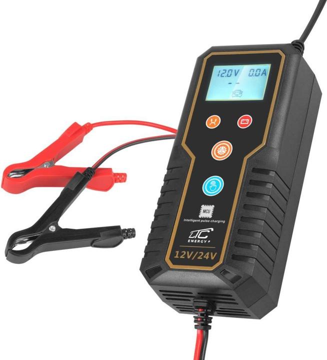 Produktbild Lasmex Automatisches Ladegerät, Mikroprozessor-Gleichrichter LTC 12V/24V 15A (12V, 24V, 15 A)