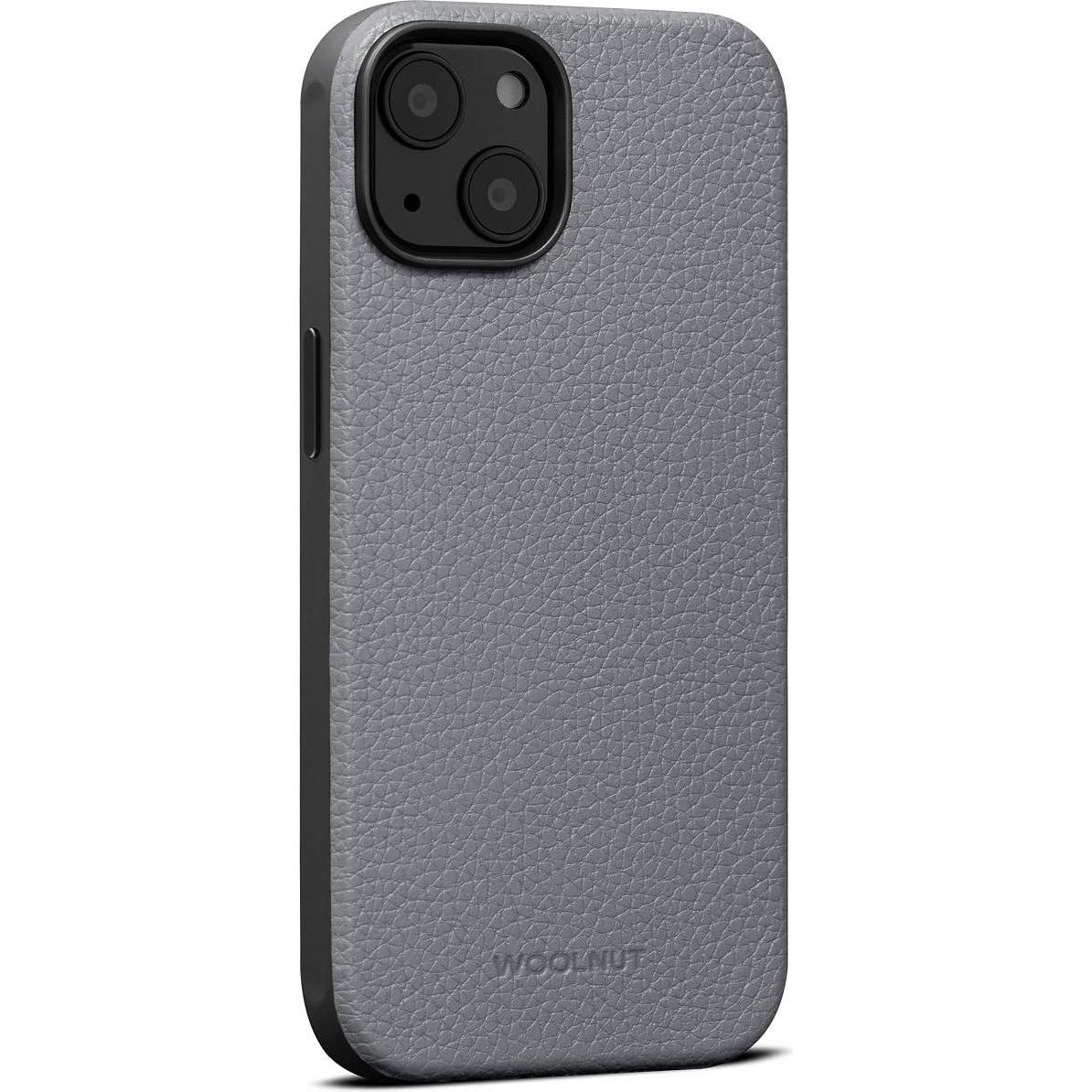 Thumbnail - Woolnut Ledercase für iPhone 14, grau (Apple iPhone 14), Smartphone Hülle, Grau