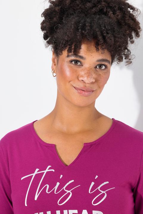 Actual product image Janet & Joyce T-Shirt, A-Linie, Statement-Druck, 3/4-Ärmel (54)