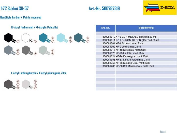 Produktbild 1:72 Sukhoi SU-57