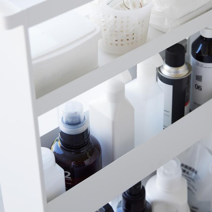 Actual product image Yamazaki Schlanker 4-stöckiger Aufbewahrungswagen TOWER