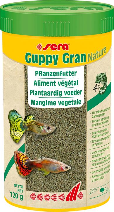 Actual product image Sera Guppy Gran Nature (Guppies, 25 cl)