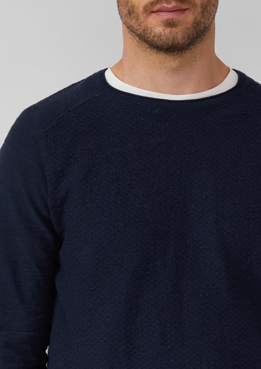 Produktbild s.Oliver Strickpullover Strukturierter Pullover aus Baumwolle (XXL)