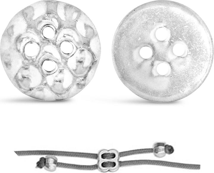 Actual product image Leyda Hammered Button Clasp