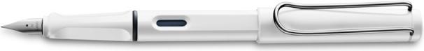 Produktbild Lamy Füllfeder Safari weiss glanz Federbreite F (Weiss glanz)