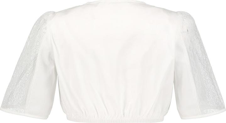 Produktbild Ulla Popken Dirndlbluse, Spitzendetail, Rundhals, Halbarm (44)