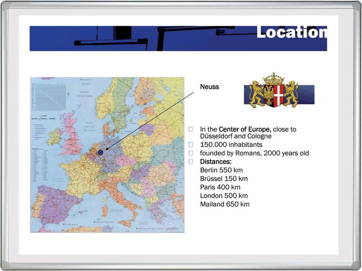 Image du produit Franken Tableau blanc/de projection PRO Plus émaillé (120 x 200 cm)