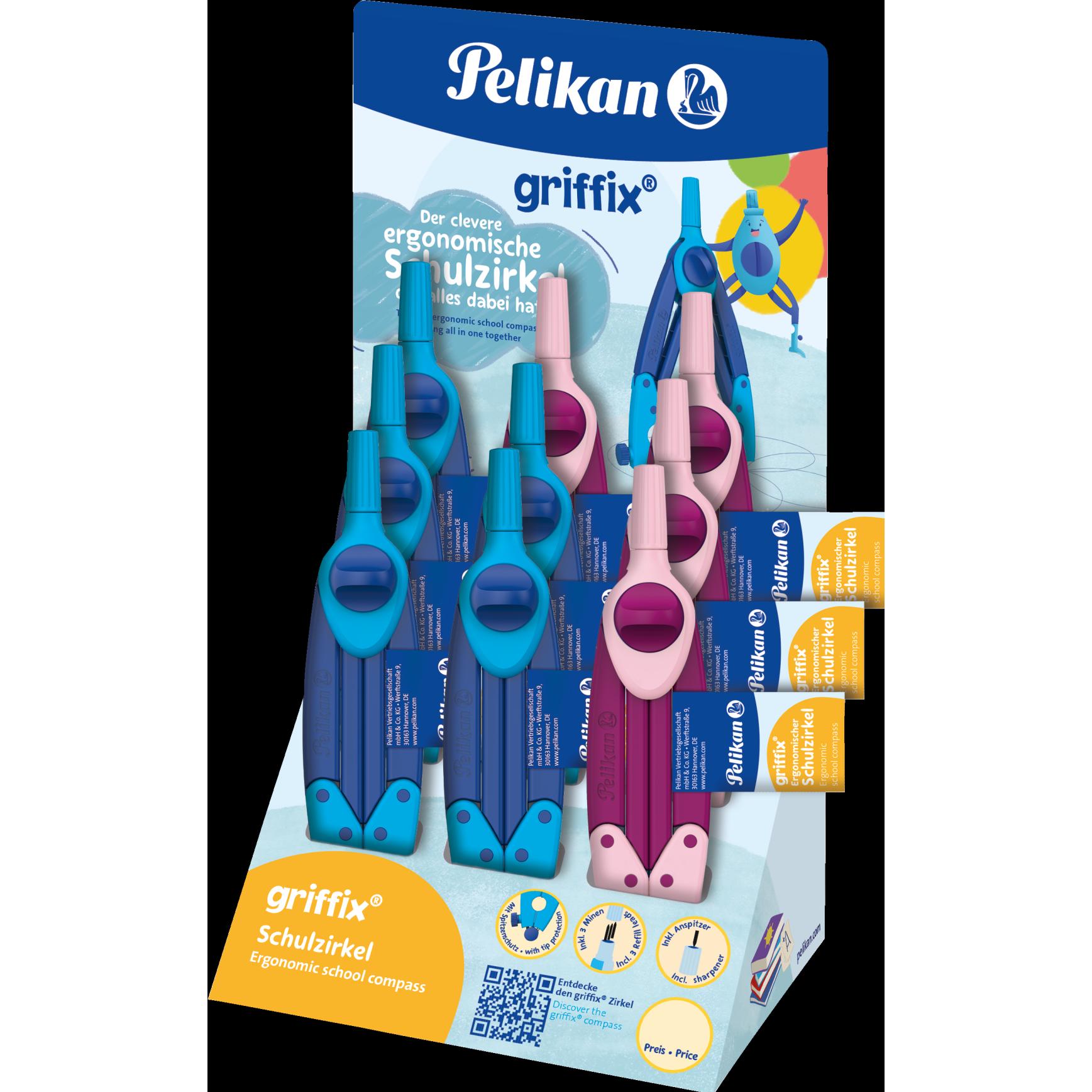Pelikan griffix Schulzirkel Blau, Thekendisplay, Zirkel, Blau