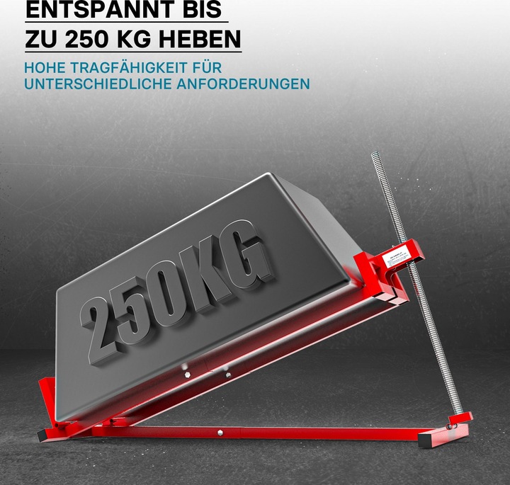 Produktbild Wiltec Hebevorrichtung Aufsitzmäher 250kg inkl. Adapter Reinigungshilfe Rasentraktor (Rasentraktor, Gartenmaschinen Aufsatz)