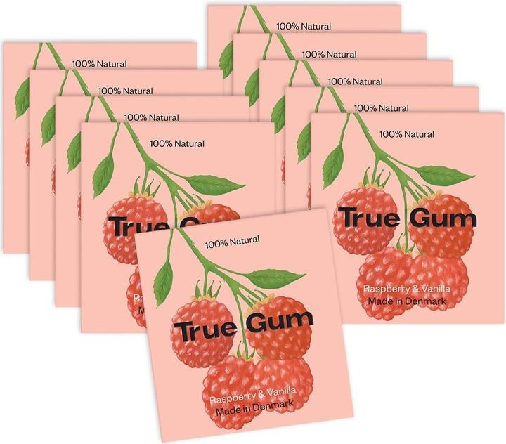 Actual product image True Gum Raspberry & Vanilla (21 g, 1 pcs.)