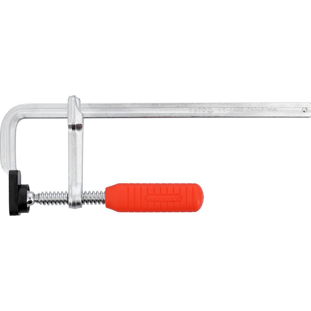 Thumbnail - Yato, Schraubstock + Zwinge, FORGED F CLAMP 250x80MM CHROMED (250 mm)